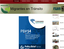 Tablet Screenshot of migracionentransito.org